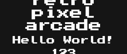 retro-pixel-arcade 的真实字样