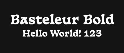 Basteleur-Bold 的真实字样