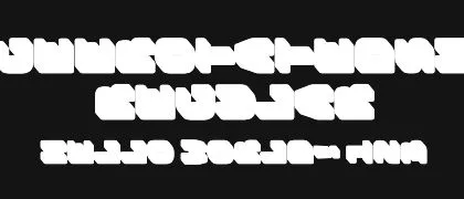 BungeeRotatedShade-Regular 的真实字样
