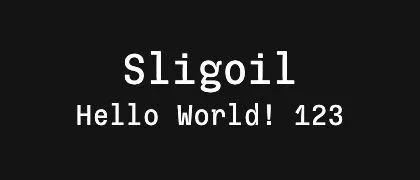 Sligoil 的真实字样