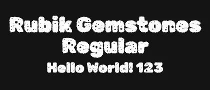 Rubik-Gemstones-Regular 的真实字样