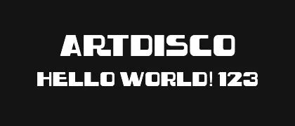 ArtDisco 的真实字样