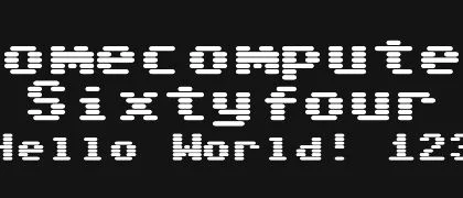 Homecomputer-Sixtyfour 的真实字样