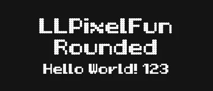 LLPixelFun-Rounded 的真实字样