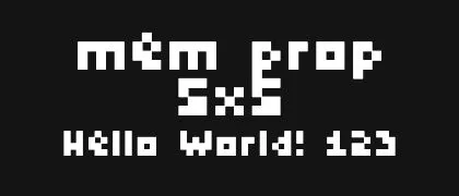 mem-prop-5x5 的真实字样