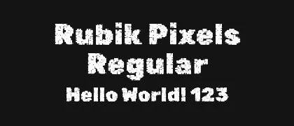 Rubik-Pixels-Regular 的真实字样