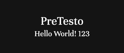 PreTesto 的真实字样