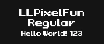 LLPixelFun-Regular 的真实字样