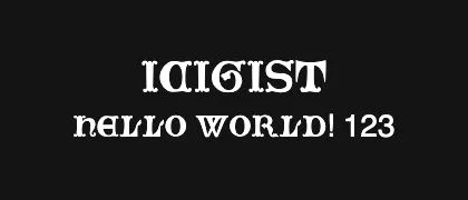 IciGist 的真实字样