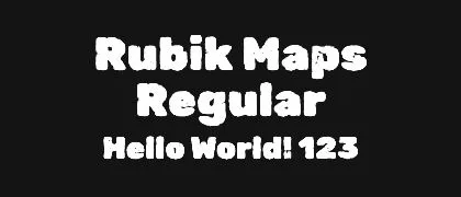 Rubik-Maps-Regular 的真实字样