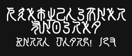 XianzhouSeal-Regular 的真实字样