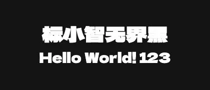 标小智无界黑 的真实字样