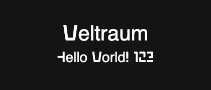 Weltraum 的真实字样