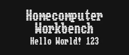 Homecomputer-Workbench 的真实字样