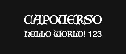 CapoVerso 的真实字样