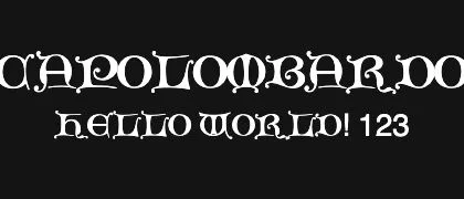 CapoLombardo 的真实字样