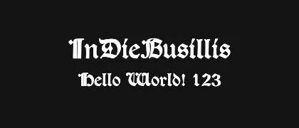 InDieBusillis 的真实字样