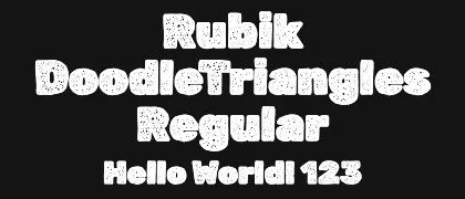 Rubik-DoodleTriangles-Regular 的真实字样