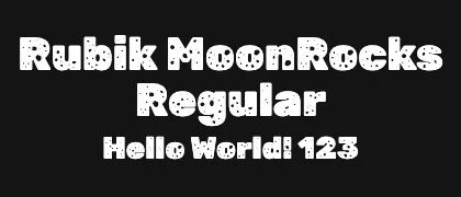 Rubik-MoonRocks-Regular 的真实字样