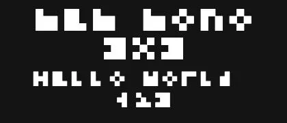 mem-mono-3x3 的真实字样
