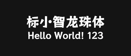 标小智龙珠体 的真实字样