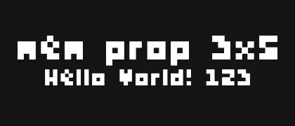 mem-prop-3x5 的真实字样