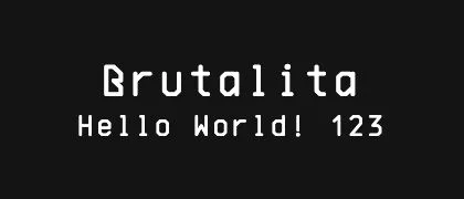 Brutalita 的真实字样
