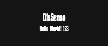 DisSenso 的真实字样