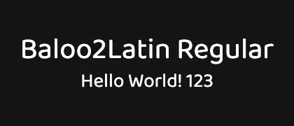 Baloo2Latin-Regular 的真实字样