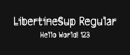 LibertineSup-Regular 的真实字样