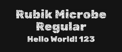 Rubik-Microbe-Regular 的真实字样