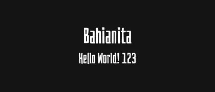 Bahianita 的真实字样