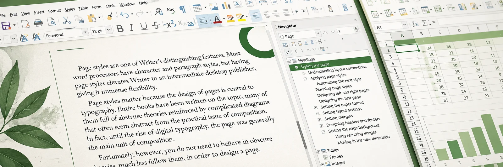 LibreOffice的主题编辑头图，按本篇内容设计，不作为实际版本截图