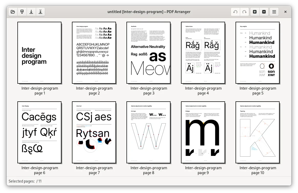 PDF Arranger 官方页面整理界面