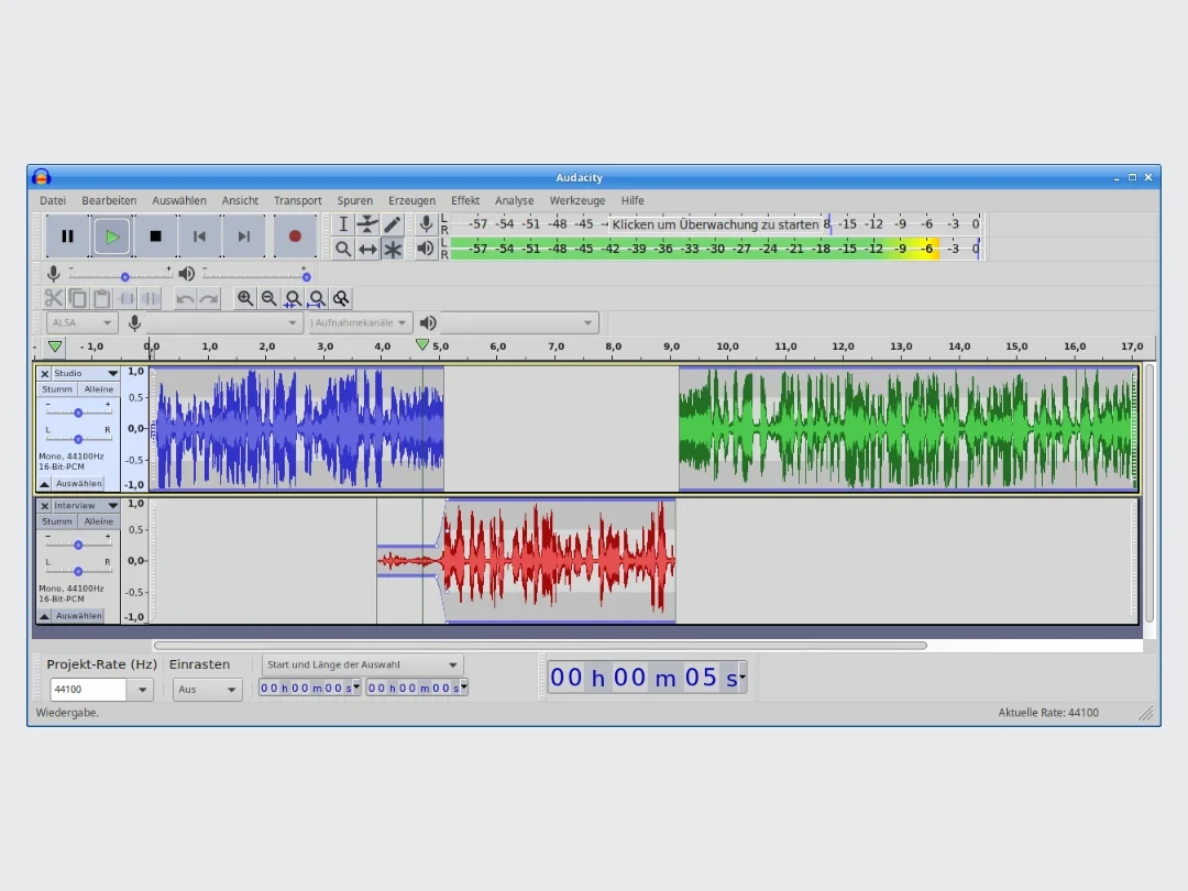 Audacity 3.0.2真实界面示例，非本站实测
